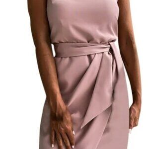 Women's One Shoulder Blush Pink Cocktail Dress